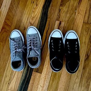Converse Gray and Black Sneakers - Bundle